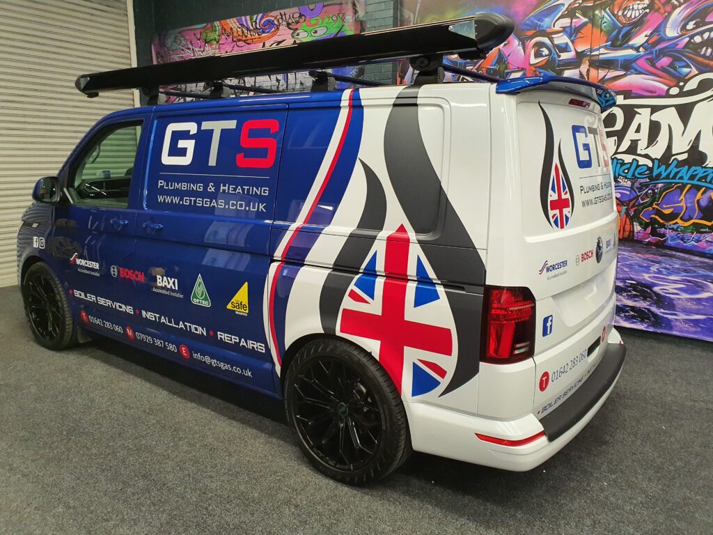 Vw transporter rear end graphics  van signage Middlesbrough 