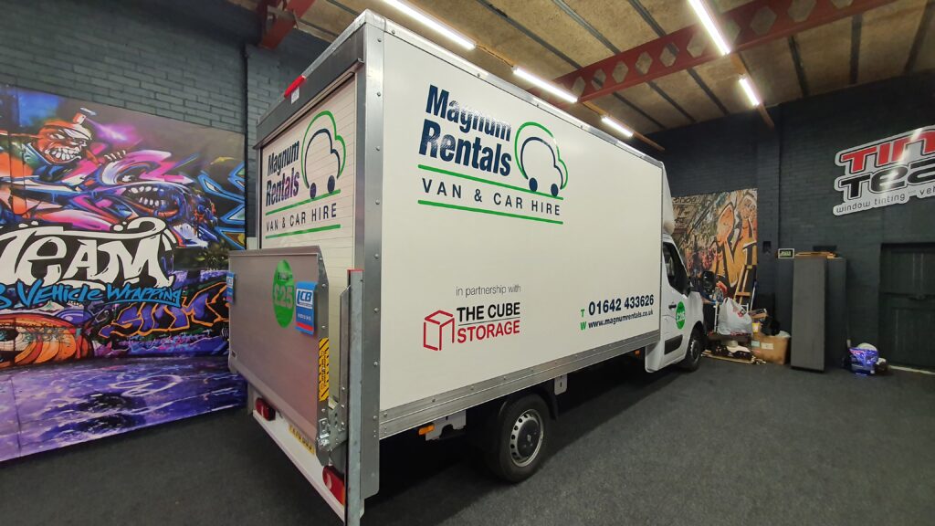 Luton van signage middlesbrough