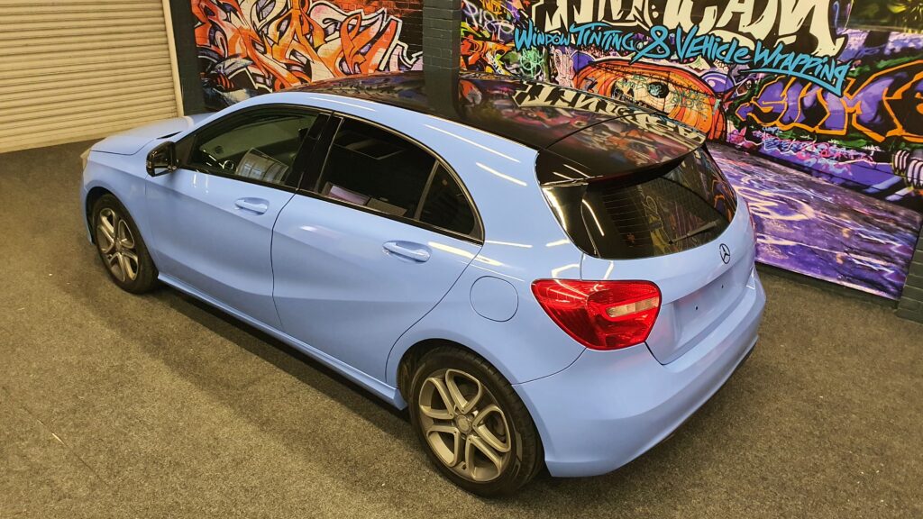 chrome delete middlesbrough mercedes black tims wrap