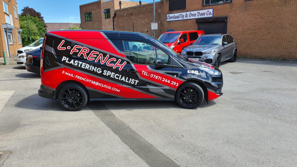 ford van wrapped , van signage middlesbrough 