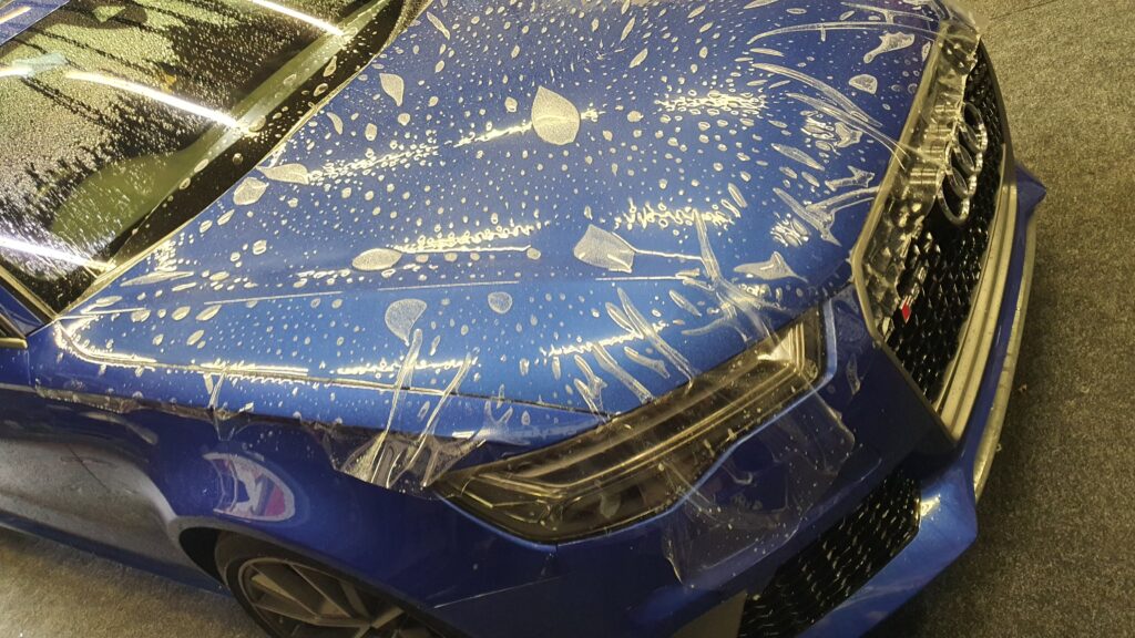 front of audi RS6 getting protecrion for 6 years ppf middlesbrough 