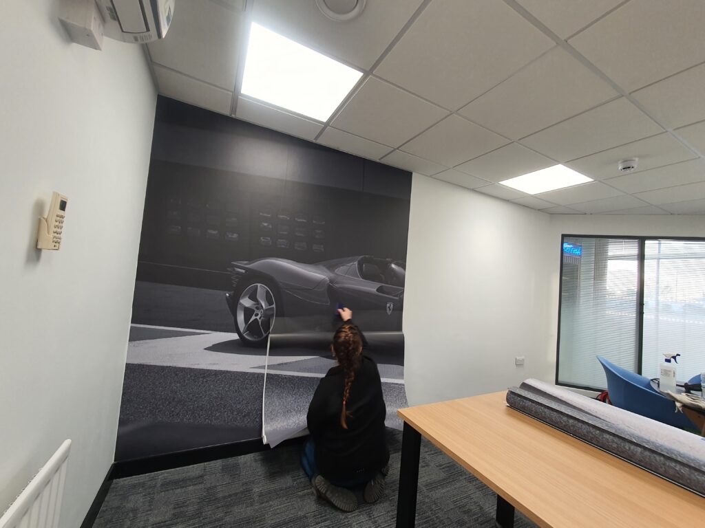 wall graphic installation wall graphics Middlesbrough