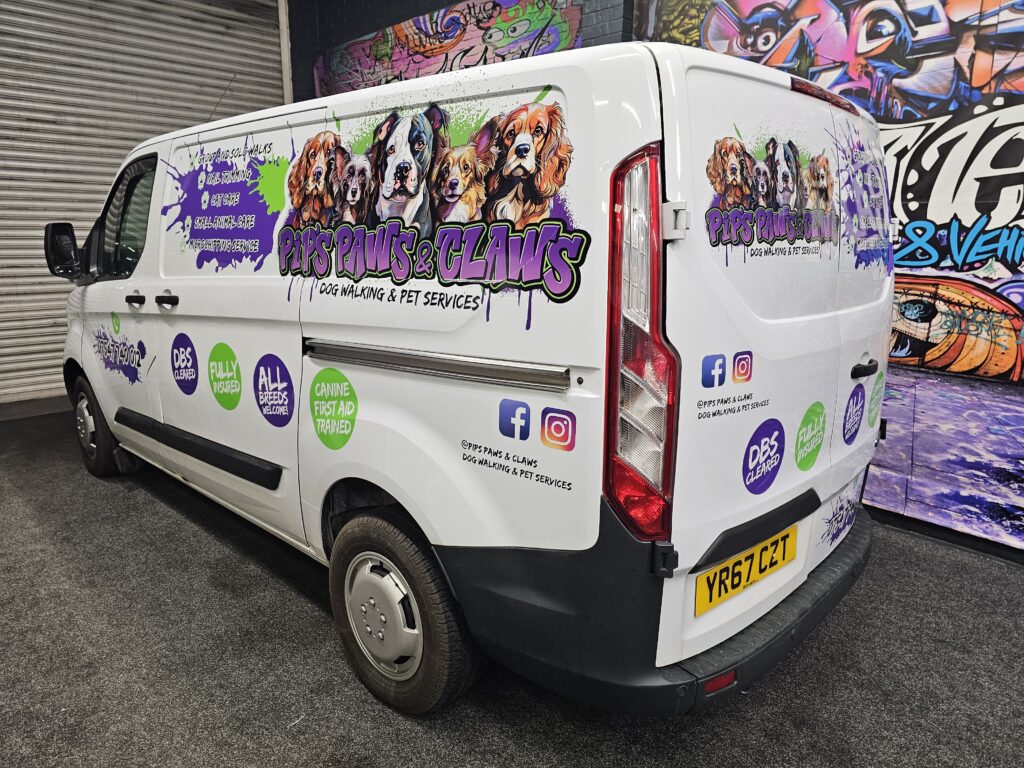 Ford Transit Custom digitally printed graphic | signage