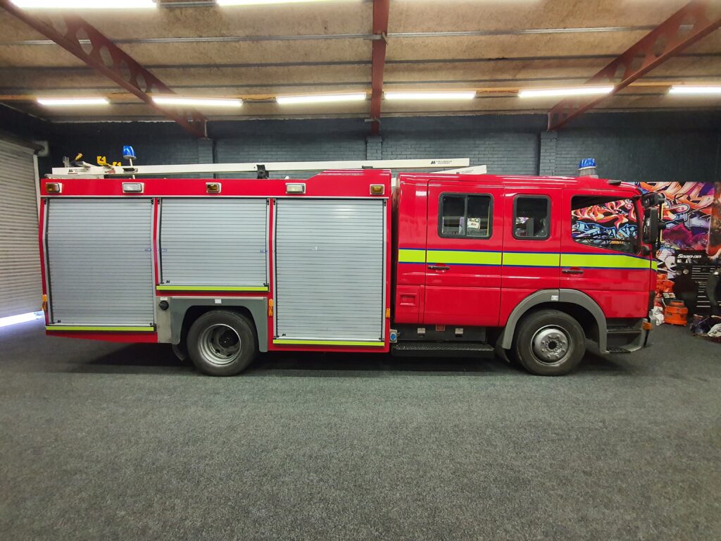 Fire engine graphics Middlesbrough emergency vehicle signage Tint Team
